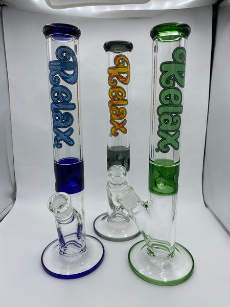 Relax Straight Waterpipe w/ Color Pinch