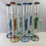 Relax Ribbed Waterpipe w/ Showerhead Perc