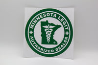 MN LEGIT Authorized Dealer Window Cling